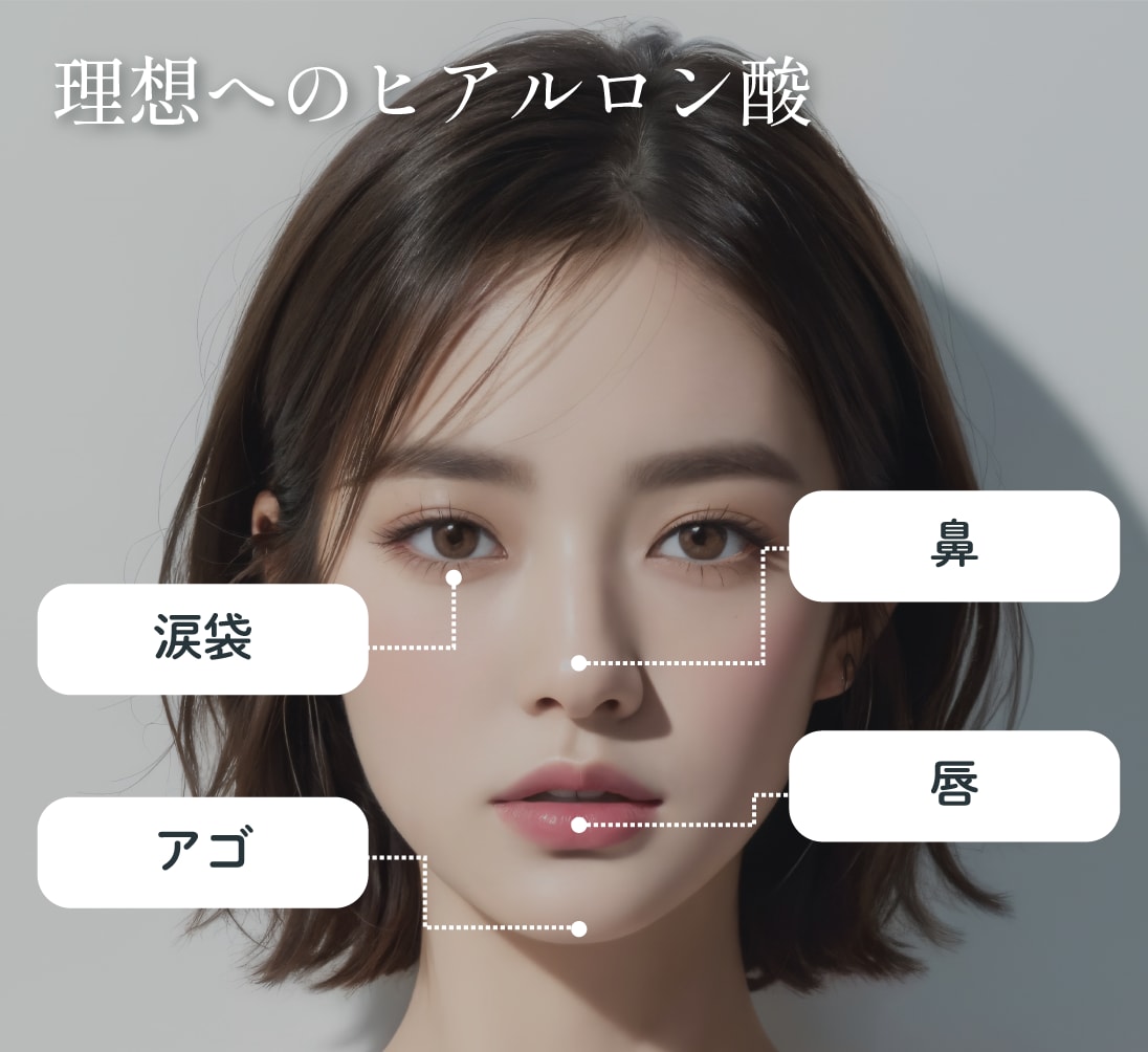 理想へのヒアルロン酸